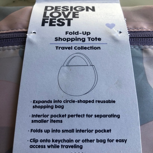 DESIGN LOVE FEST Fold-Up Tote - Picture 5 of 6